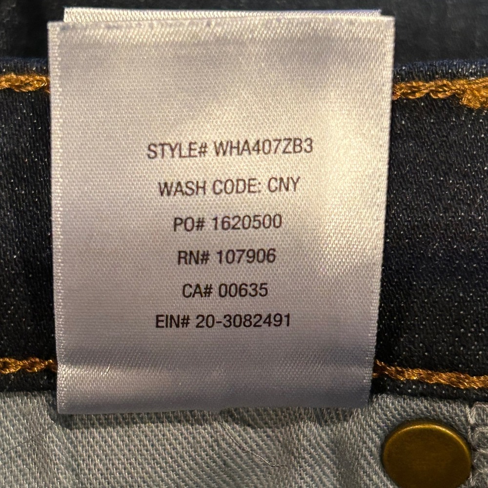 Hudson Barbara Super Skinny Jeans Women's Size 27 Dark Wash Distressed - Picture 11 of 11